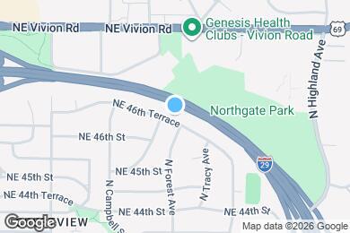 Map image of the property - 1108 NE 46th Terrace