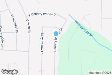 Map image of the property - 301 E Country Woods Dr