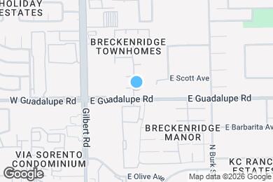 Map image of the property - 170 E Guadalupe Rd