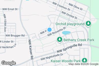 Map image of the property - 15183 NW Rossetta St