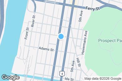 Map image of the property - Park Place Apartments