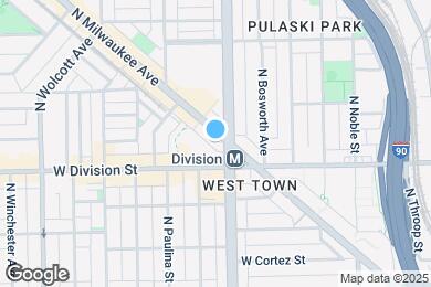 Map image of the property - 1232 N Milwaukee Ave