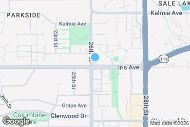 Map image of the property - 2606 Juniper Ave