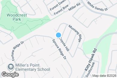 Map image of the property - 10503 Coyote Hill