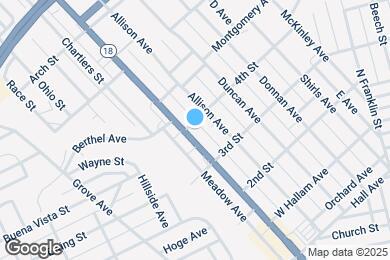 Map image of the property - 580 Jefferson Ave