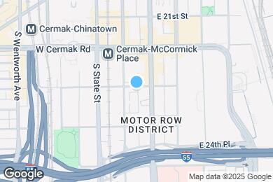 Map image of the property - 2331 S Wabash Ave