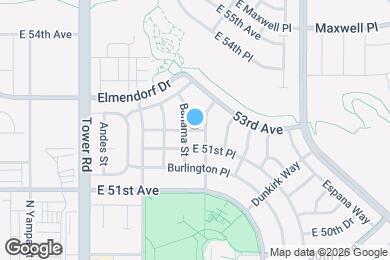 Map image of the property - 18252 E 52nd Ave