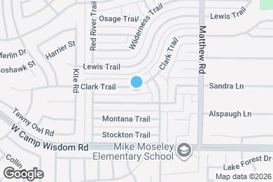 Map image of the property - 2017 Clark Trail