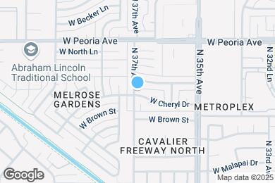 Map image of the property - 3648 W Cheryl Dr