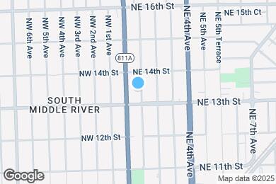 Map image of the property - 1317 NE 1st Ave
