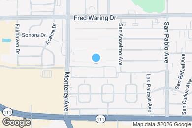 Map image of the property - 73125 Guadalupe Ave