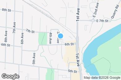 Map image of the property - 603 3rd Ave