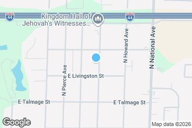 Map image of the property - 2725 N East Ave