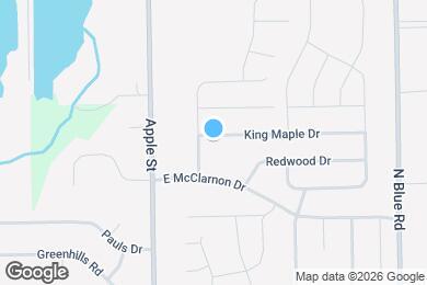 Map image of the property - 1079 King Maple Dr