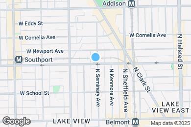 Map image of the property - 1100 W Roscoe St
