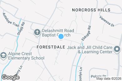 Map image of the property - 802 Forest Dale Ln
