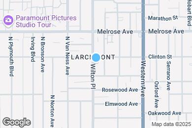Map image of the property - 530 N Wilton Pl