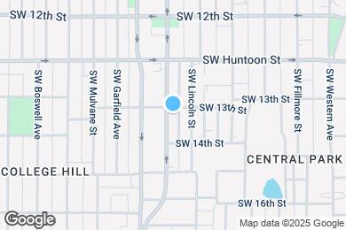 Map image of the property - 1306 SW Lane St