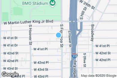 Map image of the property - 4125 S Figueroa St