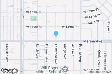 Map image of the property - 15012 Eastwood Ave