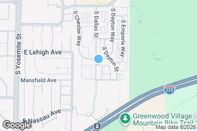 Map image of the property - 3852 S Dallas St
