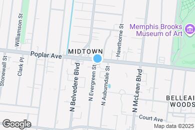 Map image of the property - 1733 Poplar Ave