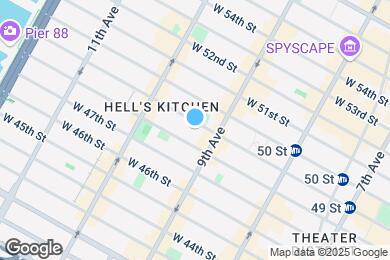Map image of the property - 416 W 49th St