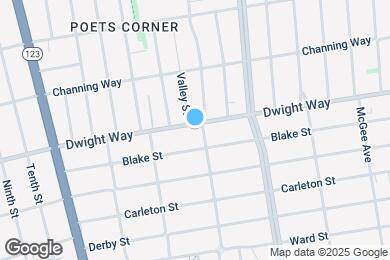 Map image of the property - 1390 Dwight Way