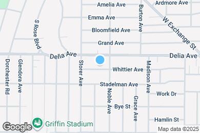 Map image of the property - 1055 Whittier Ave