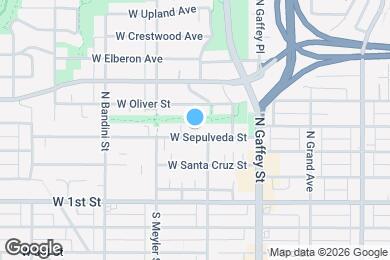 Map image of the property - 820 W Sepulveda St