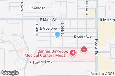 Map image of the property - 6533 E Arbor Ave