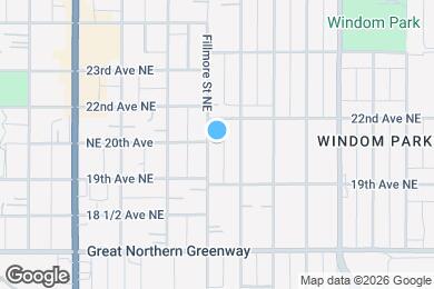 Map image of the property - 1939 Fillmore St NE