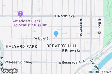 Map image of the property - 116 E Lloyd St