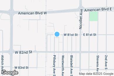 Map image of the property - 8107 Pillsbury Ave S