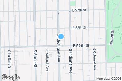 Map image of the property - 5843 S Michigan Ave