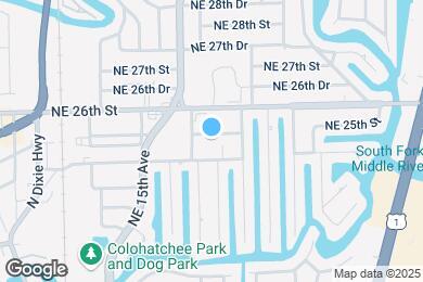 Map image of the property - 1618 NE 25th St