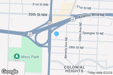 Map image of the property - 125 29th St NE