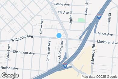 Map image of the property - 2553 Williams Ave