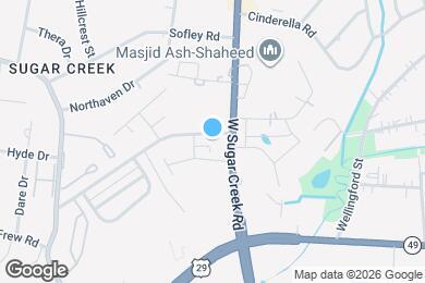 Map image of the property - Crossings at NoDa - Townhomes for Rent in Charlotte NC