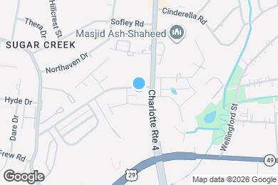 Map image of the property - Crossings at NoDa