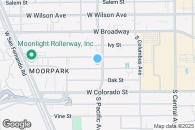 Map image of the property - 167 S Pacific Ave
