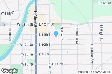 Map image of the property - 213 E 11th St