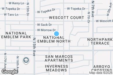 Map image of the property - 1323 W Rosemonte Dr
