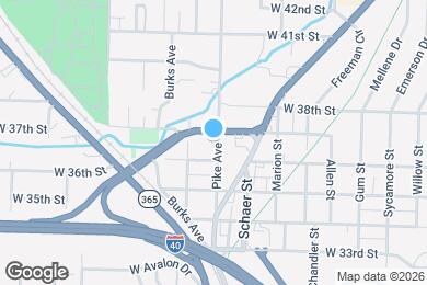 Map image of the property - 3615 Pike Ave