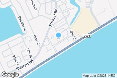 Map image of the property - Driftwood Apartments - Galveston