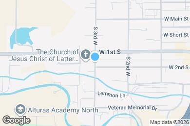 Map image of the property - 380 S 3rd W