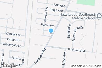 Map image of the property - 11605 Larimore Rd