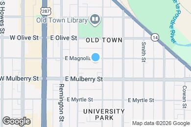 Map image of the property - 327 E Magnolia St