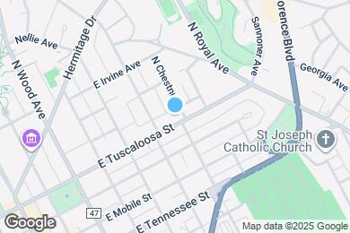 Map image of the property - 623 E Tuscaloosa St