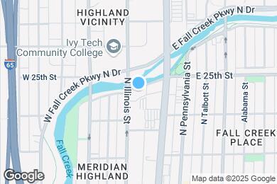 Map image of the property - 45 W Fall Creek Pkwy S Dr